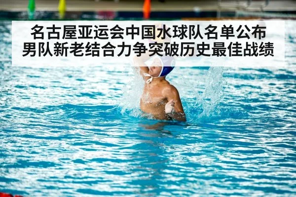 名古屋亚运会中国水球队名单公布 男队新老结合力争突破历史最佳战绩